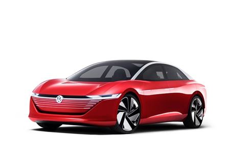 Die Abbildung zeigt die aktuelle Designstudie des viertürigen Aero, der voraussichtlich ab 2023 im Emder Volkswagenwerk vom Band laufen soll. Abbildung: Volkswagen