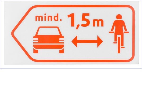 Norder ADFC lobt Novellierung der StVO Vor allem Radfahrer sollen mit der Novelle besser geschützt werden:Mindestens 1,5 Meter Abstand müssen beim Überholen eingehalten werden.