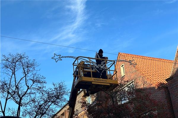 Am Montag wird die Beleuchtung eingeschaltet.