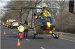 Auch ein Hubschrauber war im Einsatz.