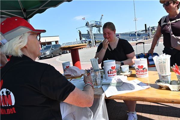 Auch im Hafen ging die Typisierung weiter. Fotos: Ute Bruns