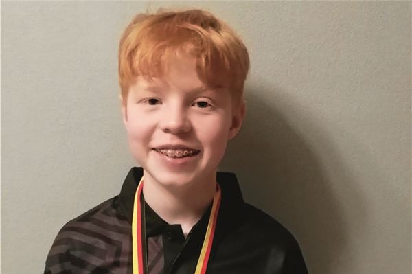 Auf dem Treppchen. Moritz Jordan gewann bei den Landesmeisterschaften in Salzgitter die Bronzemedaille.