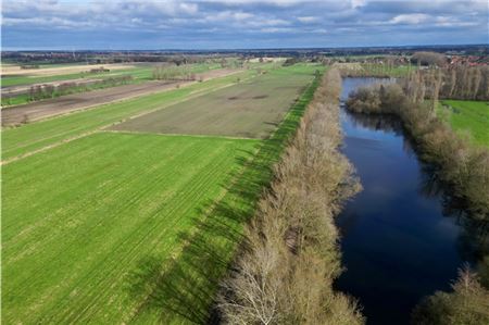 Auf dieser Fläche am Tjücher Moortun soll die zentrale Sportanlage entstehen. Foto: Martin Stromann