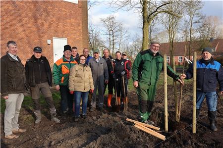 Auf Initiative des Vereins Up Pad gesund mit Rad pflanzt die Ortsgemeinschaft 25 Obstbäume. Foto: Irmi Hartmann