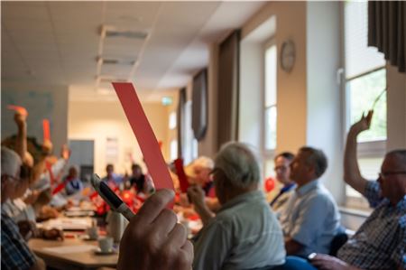 Bei der Wahl war Kilian de Vries der einzige Kandidat. Er ist nun neuer Vorsitzender der Krummhörner SPD. Foto: Nicole Frischlich