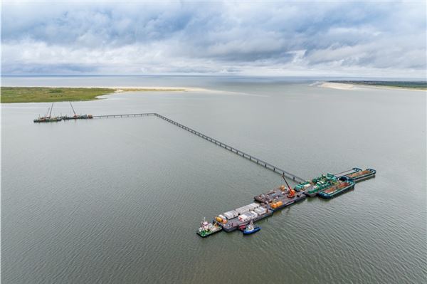 TenneT verbindet Offshore-Windparks: Baufortschritt bei Baltrum-Korridor