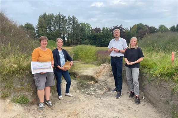  Ausgegrabene Wehranlage in Großheide ist erste in Ostfriesland