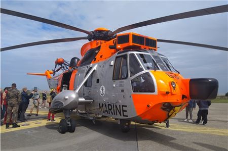 Das Arbeitstier der Marine: Der Sea King bei seinem letzten Besuch auf Borkum.