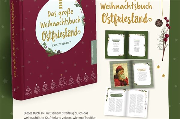 Das Große Weihnachtsbuch Ostfriesland von Carsten Tergast - dieses Jahr feiern wir ostfriesisch!