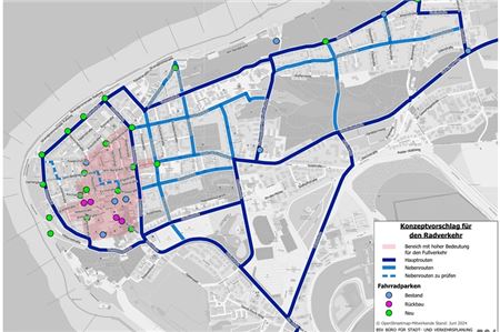 Das Konzeptpapier der Verkehrsplaner für den geleiteten Radverkehr für Haupt- und Nebenrouten auf der Insel. Foto: Repro