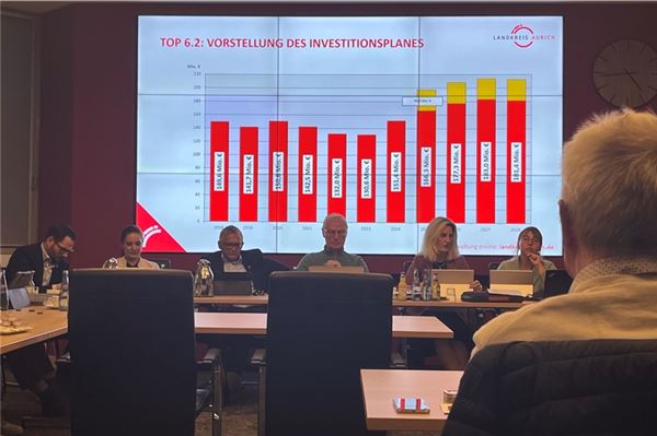 Den Mitgliedern des Finanzausschusses wurde deutlich vor Augen geführt: Der Schuldenstand des Landkreises Aurich wächst immer weiter. Foto: Klaus-Dieter Heimann