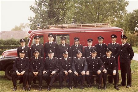 Die Feuerwehr Leybuchtpolder im Jahr 1972.