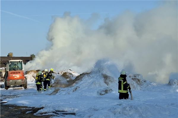 Zwei Großbrände in Hagermarsch - War es Brandstiftung? Brand in Hagermarsch