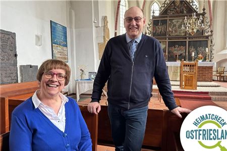 Die Kirche in Victorbur ist der Lieblingsplatz für Andrea Düring-Hoogstraat und Jürgen Hoogstraat.
