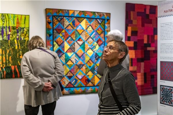 Die kunstvollen Quilts können noch bis zum 4. März bestaunt werden.