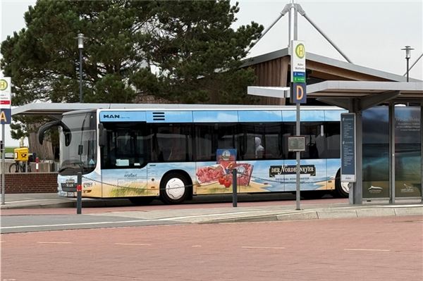 Die Peter Tjaden Nahverkehrsgesellschaft, eine Tochter der Reederei Norden-Frisia, erkennt das deutschlandweite49-Euro-Ticket nicht an. Foto: Noun