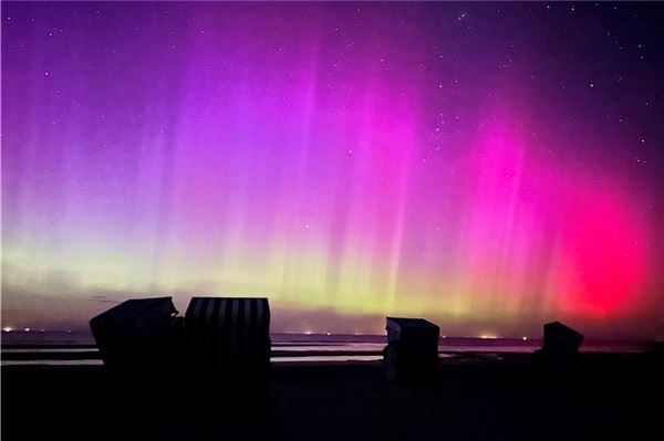 Die Polarlichter über Norderney