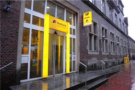 Die Postbankfiliale in Norden schließt.