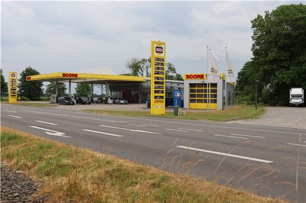 Die Score-Tankstelle Georgsheil wird aufgerüstet zur Wasserstoff-Tankstelle. Foto: Theo Gerken