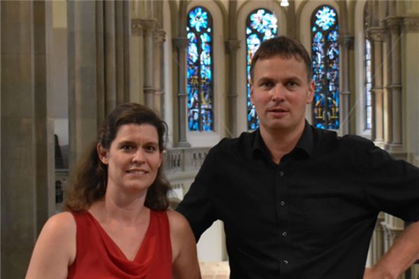 Die Sopranistin Judith Wiesebrock und der Organist Stefan Viegelahn treten in der evangelischen Inselkirche auf. Foto: privat