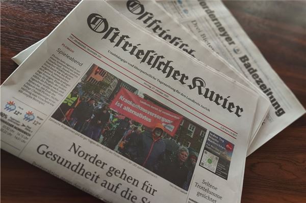 SKN Mediengruppe plant Übergabe des Ostfriesischen Kuriers und der Norderneyer Badezeitung an NOZ/mh Ostfriesischer Kurier Norderneyer Badezeitung