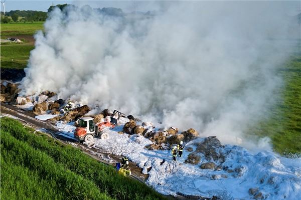 Zwei Großbrände in Hagermarsch - War es Brandstiftung? Brand in Hagermarsch