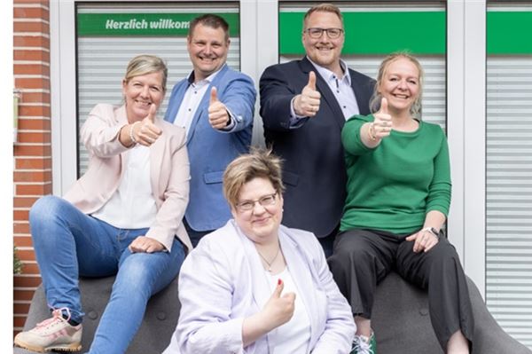 „Das kann ich später noch machen…“ – Ein Trugschluss! Ein eingespieltes Team (v.L.): Kerstin Frerichs, Marcus Langer, Marion Osterkamp, Norman und Nathalie Fleischer.