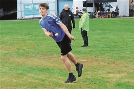 Engagiert. Auch der Ostermarscher Joel Koch nahm am der Championstour in Bohlenbergerfeld teil. Foto: Wolfgang Böning