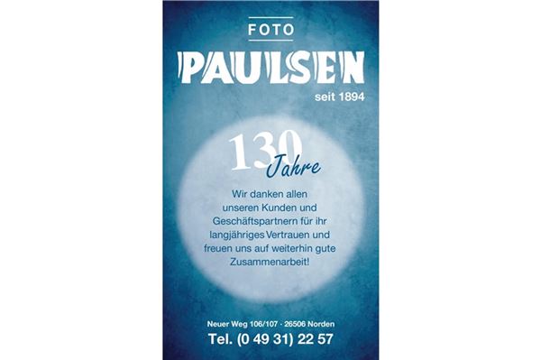 Foto Paulsen gehört zu den Traditionsgeschäften in Norden.