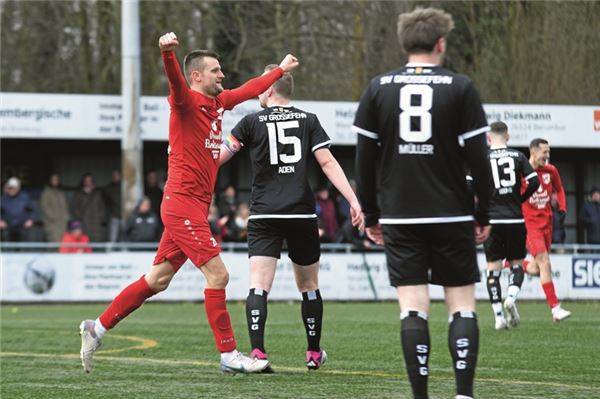 Gewonnen. Jens Bakker traf zum 1:0 in Middels. Foto: Meret Ezdards-Tschinke