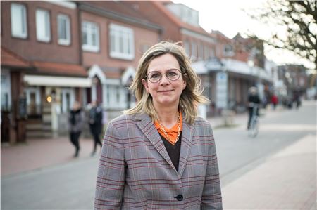 Heike Horn, kurz vor ihrer Abwahl auf Langeoog.