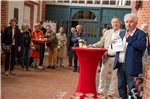 Herbert Müller (l.) und Rico Mecklenburg begrüßten die anwesenden Kunstinteressierten.
