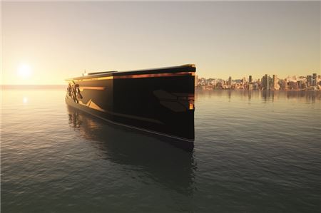 Ist es ein Schiff oder ein Raumschiff? Die Studie „Origin“ der Meyer Werft interpretiert das Kreuzfahrtschiff neu.