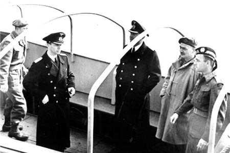 Kanadische Besatzungssoldaten auf dem Weg nach Norderney im Mai 1945. Foto: Stadtarchiv