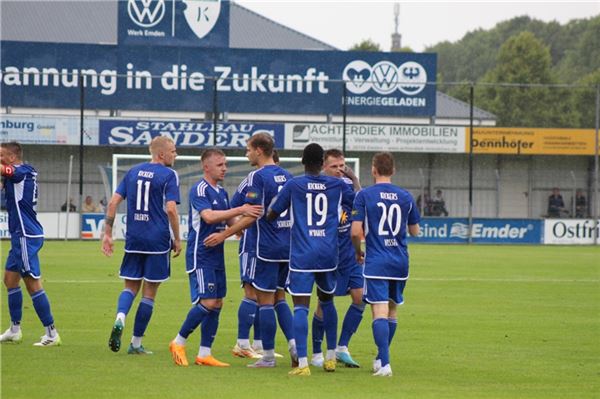 Kickers Emden gegen VfB Oldenburg am 22.07.23 im Ostfriesland-Stadion 3:1 (1:1)