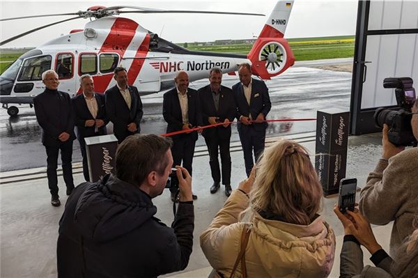 Neuer Helikopter-Hangar in Norddeich zur Sicherstellung der medizinischen Notfallversorgung