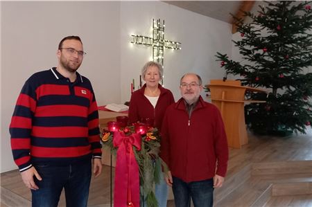 Michael Winarske (l.), Karola Böckers und Christoph Kuschel freuen sich auf rege Beteiligung in der Gemeinde. Foto: Christian Schmidt