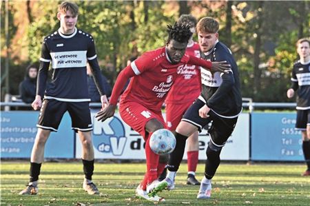 Ortsabwesend. Michel Boateng fehlt dem FC Norden am Sonnabend. Foto: Ute Bruns