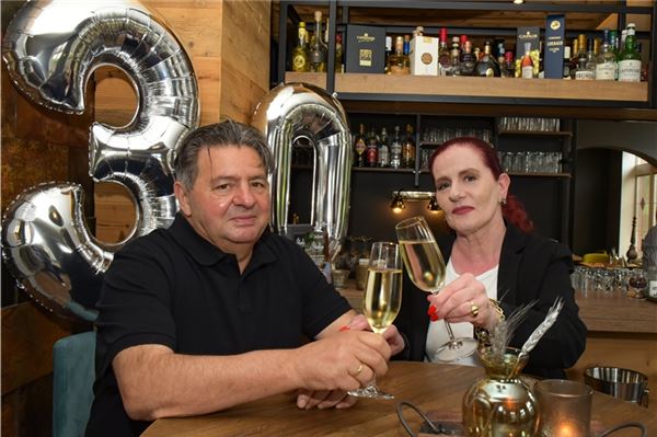 Ristorante Italia feiert sein 30-jähriges Bestehen Sebastiano und Martina Carrafa.
