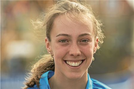 Strahlende Europameisterin von „Noord“ Norden. Femke Wilberts trumpfte mit einer starken Serie auf. Foto: Ute Bruns
