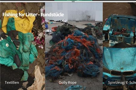 Textilien, Schrott, Plastik alte Netze: Das alles treibt im Meer.