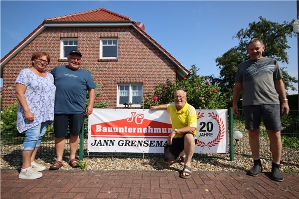 Von Links: Herma und Jann Grensemann, daneben Ludwig de Buhr und Fred Engel.