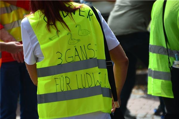 Gänse-Streit in Marienhafe: 160 Demonstranten kämpfen für Ludwig Smid