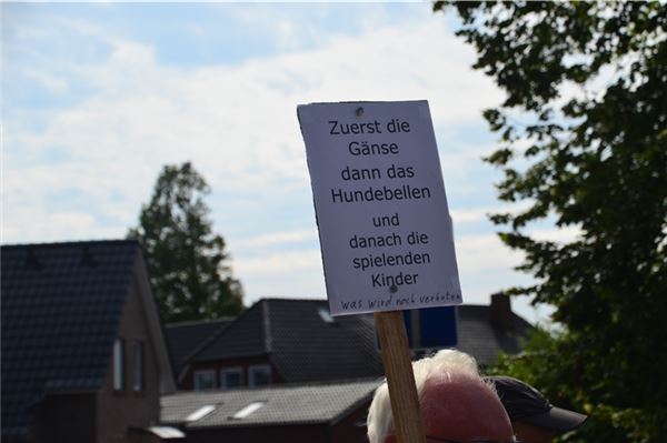 Gänse-Streit in Marienhafe: 160 Demonstranten kämpfen für Ludwig Smid