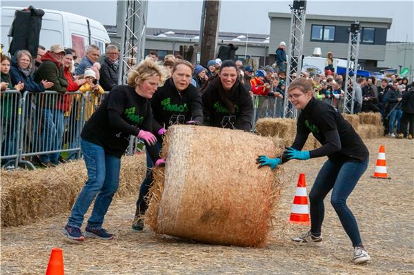 14. Ostfriesische Strohballen-Rollmeisterschaft in Dornumersiel