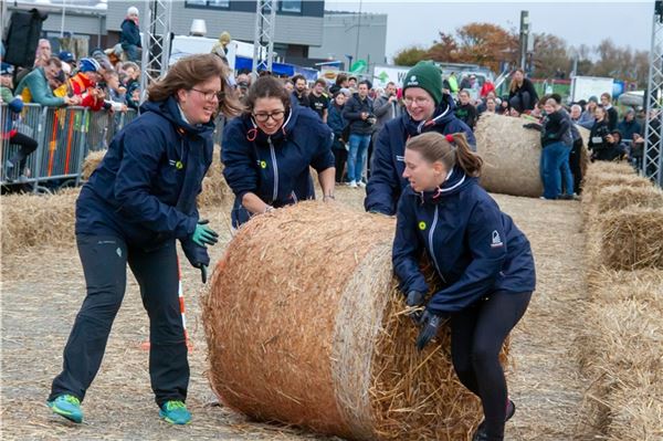 14. Ostfriesische Strohballen-Rollmeisterschaft in Dornumersiel