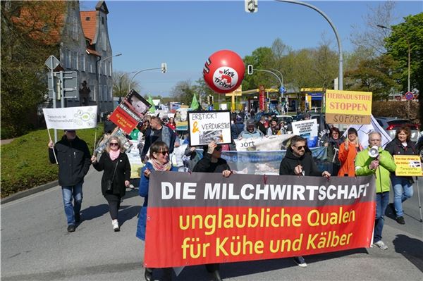 Tierschützer gehen in Aurich auf die Straße