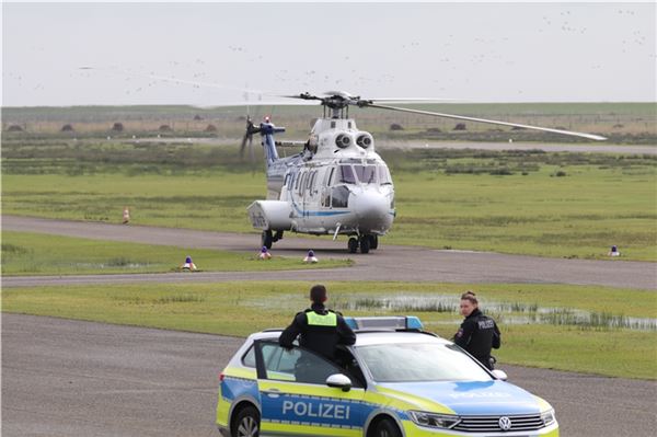 Bundeskanzler Olaf Scholz wurde mit dem Helikopter eingeflogen