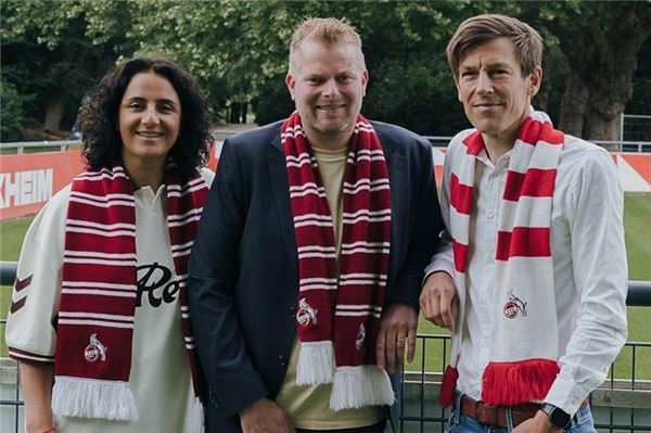 „Wir sind bereit für das nächste Level.“ Wilke Stroman (Mitte) tritt mit Tugba Tekkal und Carsten Wettich als Team für das neue Präsidium des Fußballbundesligisten 1. FC Köln an. Foto: privat