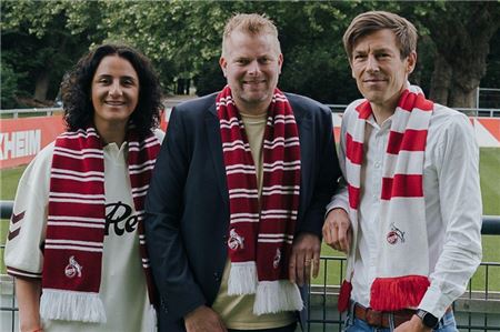 „Wir sind bereit für das nächste Level.“ Wilke Stroman (Mitte) tritt mit Tugba Tekkal und Carsten Wettich als Team für das neue Präsidium des Fußballbundesligisten 1. FC Köln an. Foto: privat